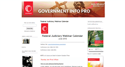 Desktop Screenshot of governmentinfopro.com